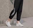 阿迪达斯（adidas）女装宽松跑步训练运动裤休闲舒适束脚卫裤长裤IA6752 黑色 实拍图