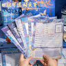 金值 星辰大海/星空同学录 小学生六年级毕业成长纪念册活页本初中女生男孩高颜值通讯小众油画文艺 实拍图