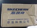 斯凯奇（Skechers）男鞋夏季一脚蹬透气网面休闲运动跑步鞋百搭轻便慢跑鞋 海军蓝色/橘色/210281-NVOR 39.5 实拍图