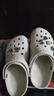 卡骆驰（CROCS）檀健次同款经典洞洞鞋轻便百搭女沙滩鞋包头拖鞋男鞋|10001 骨白色-2Y2(含智必星) 37 /38(230mm) 实拍图