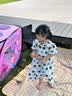 皇恩儿童帐篷汉堡汽车室内过家家甜品女孩玩具男游戏屋小房子宝宝球池 粉色冰淇淋车儿童帐篷+爬行垫 实拍图