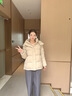 波司登（BOSIDENG）反季羽绒【小蛮腰】羽绒服商场同款女90绒可脱卸帽显瘦保暖外套 优乐卡其7E69-灰色系 S 160/84A 体重约100-110斤 实拍图