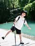李宁儿童运动套装2026夏季新款速干两件套冰丝透气短袖短裤男童运动服 白色【速干套装】 160 cm 实拍图