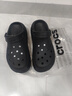 卡骆驰（CROCS）经典泡芙Clog男女一脚蹬懒人沙滩鞋 CR207521-001 37 实拍图