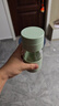 富光素饮玻璃杯花茶水分离杯女胶囊泡茶杯子办公杯隔热防烫水杯ins风 素饮 薄荷绿360ml 实拍图