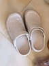 TOPULAIFU 凉鞋男洞洞鞋男 2022夏季时尚韩版休闲拖鞋男户外涉水海边包头沙滩鞋潮 0916-米白 41 实拍图