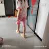笛莎（DEESHA）【7A抑菌棉】女童春夏短袖五分裤家居服套装宝宝两件套睡衣 实拍图