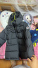 保姆鹅  【风墙】儿童羽绒服宝宝中长款护脸加厚外套保暖童装[NG2664] 炭黑 120 实拍图