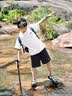 李宁儿童运动套装2026夏季新款速干两件套冰丝透气短袖短裤男童运动服 白色【速干套装】 160 cm 实拍图