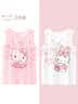 Hello Kitty女童背心薄儿童宝宝夏季护肚打底内穿外穿吊带衫513313白粉 130 实拍图