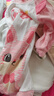 多嘻噜卡婴儿连体衣新生儿衣服小童四季长袖哈衣 粉红线条兔子 59cm 实拍图