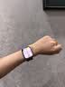 Apple/苹果 Watch S11 智能手表GPS+蜂窝款42毫米银色铝金属表壳雾紫色运动型表带S/M MF9G4CH/B情人节 实拍图
