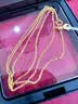 周六福18K黄金项链女O字链素链锁骨链生日礼物 黄18K 约1.6g-47cm 实拍图