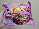 火鸡面混合口味泡面蟹黄76g芝士火鸡拌面整箱袋装方便面零食 甜辣奶油火鸡面*1包 实拍图