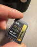 雷克沙（Lexar）64GB SD存储卡 U3 V30 佳能索尼富士尼康相机高速SD卡 读225MB/s 写110MB/s 4K超清录制 SD银卡 实拍图