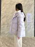 波司登冬羽绒服女士修身短款休闲加厚脱卸帽立领休闲百搭外套 实拍图