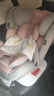 Heekin德国 儿童安全座椅汽车用0-4-12岁婴儿宝宝360度旋转ISOFIX硬接口 尊享粉(遮阳棚+上拉带+侧保护) 实拍图