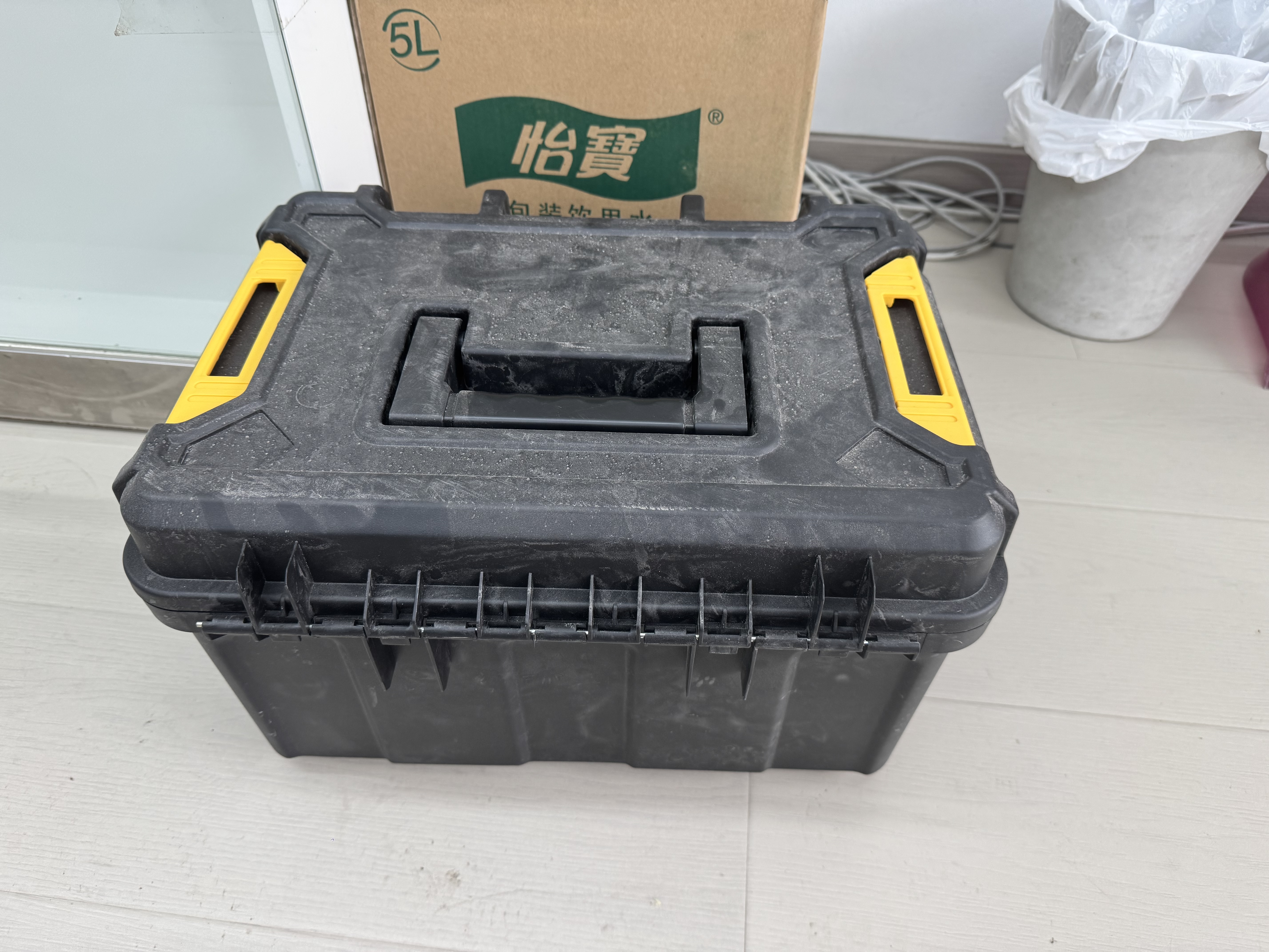 得力（deli）22寸宽体组合工具箱家居车载抗摔工业级五金大容量多功能收纳箱 实拍图