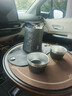 入一山河随行壶旅行茶具一人饮316不锈钢收纳包户外便携茶具套装 冰晶黑 一壶2杯 + 茶隔 实拍图