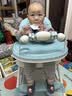 三条小鱼宝宝餐椅多功能可折叠便携儿童餐桌椅婴幼儿小孩可调节吃饭桌座椅 牛油果绿【折叠+万向轮+调节】 实拍图