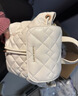 CHARLES&KEITH菱格大容量柔软背包书包双肩包包女包生日礼物送女友CK2-60151400 Cream奶白色 S 实拍图
