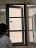 季候风金刚网防盗纱窗铝合金平开窗推拉式金钢网沙窗防蚊纱窗网定制安装 可悬停-密码锁-圆角防护 打孔安装/高透金刚网 实拍图