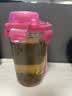 GLASSLOCK韩式复古加厚玻璃杯钢化玻璃水杯进口杯子茶杯牛奶杯 红色(带提绳)500ml 实拍图