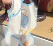 贝瑞加（Babyprints）围兜儿童罩衣幼儿园吃饭宝宝围嘴防溅防水反穿衣口水兜无袖两件 实拍图