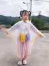 牧萌儿童雨衣男女童幼儿园宝宝防水雨披带书包位小童雨具 小黄鸭 L 实拍图