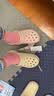卡骆驰（CROCS）白鹿同款云朵洞洞鞋|206750 石英粉-6UR 39(250mm) 实拍图