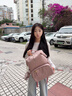 爱可乐（Echolac）双肩包女时尚背包旅行休闲电脑包百搭潮流包送女友CKP2075樱花粉 实拍图