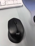 罗技（Logitech）M330 轻音鼠标 无线鼠标 办公鼠标 右手鼠标 带无线微型接收器 灰色 实拍图
