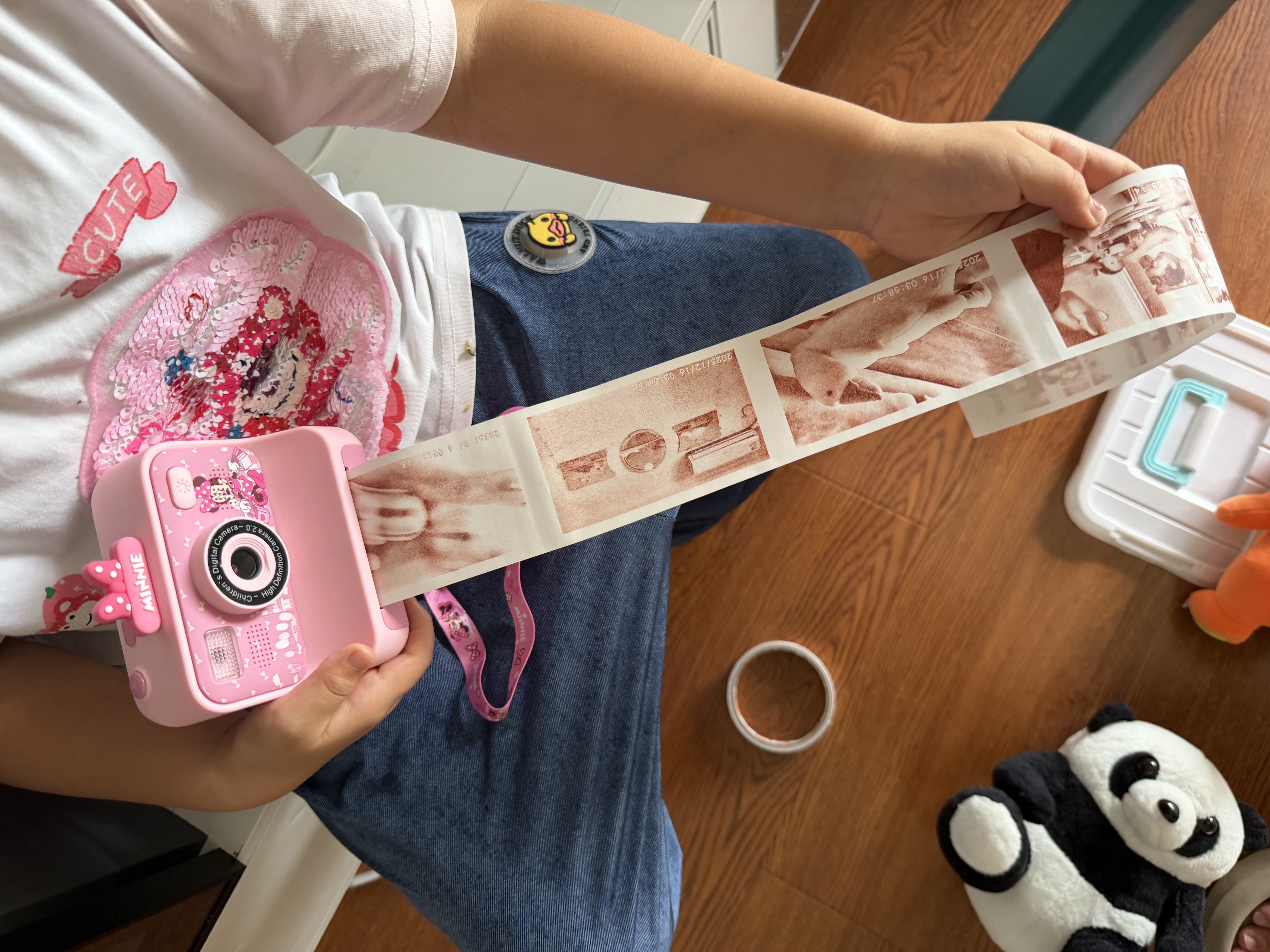 迪士尼（Disney）彩色儿童拍立得照相机可拍照打印直出照片玩具生日礼物PC05米妮 实拍图