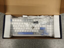 雷柏（Rapoo）V700DIY-98升级款 三模客制化无线机械键盘gasket结构7层填充消音全键热插拔键盘 白灰蓝(弹白轴) 实拍图