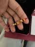 周大福美好寓意福袋桃花绳足金黄金转运珠 EOR1357 实拍图