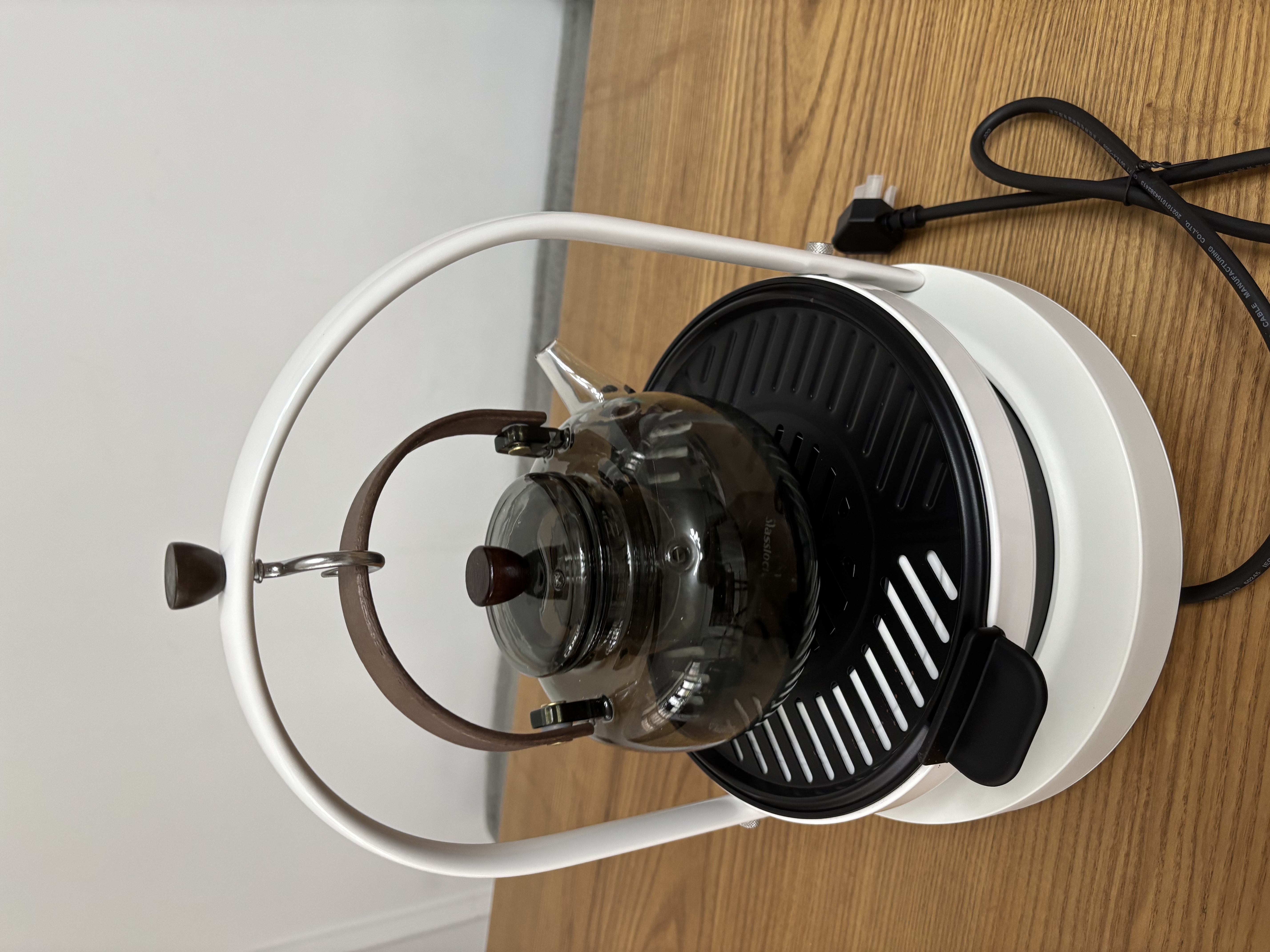 GLASSLOCK盖朗仿真碳火悬壶煮茶围炉煮茶套装露营烧水煮茶全玻璃0胶水养生花茶壶恒温中秋节日员工礼品礼物 实拍图