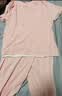 红豆居家纯棉睡衣女夏季抑菌短袖舒肤家居服芭菲粉175/96A 实拍图
