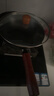 阎铁匠章丘小铁锅奶锅炒锅炒菜锅1-2人平底无涂层家用精铁锅电磁炉26cm 实拍图