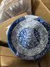 华青格家用碗盘餐具唐式青花瓷4.5英寸饭碗6只装隔热防烫釉下彩可微波 实拍图