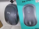 罗技（Logitech）M185鼠标 无线鼠标 办公鼠标 对称鼠标 黑色灰边 带无线2.4G接收器 实拍图