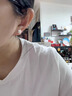 BJYLS999纯银针雪花耳钉女养耳洞流苏耳线耳环2026轻奢高级耳饰 【999足银耳链】雪花耳线一对 实拍图