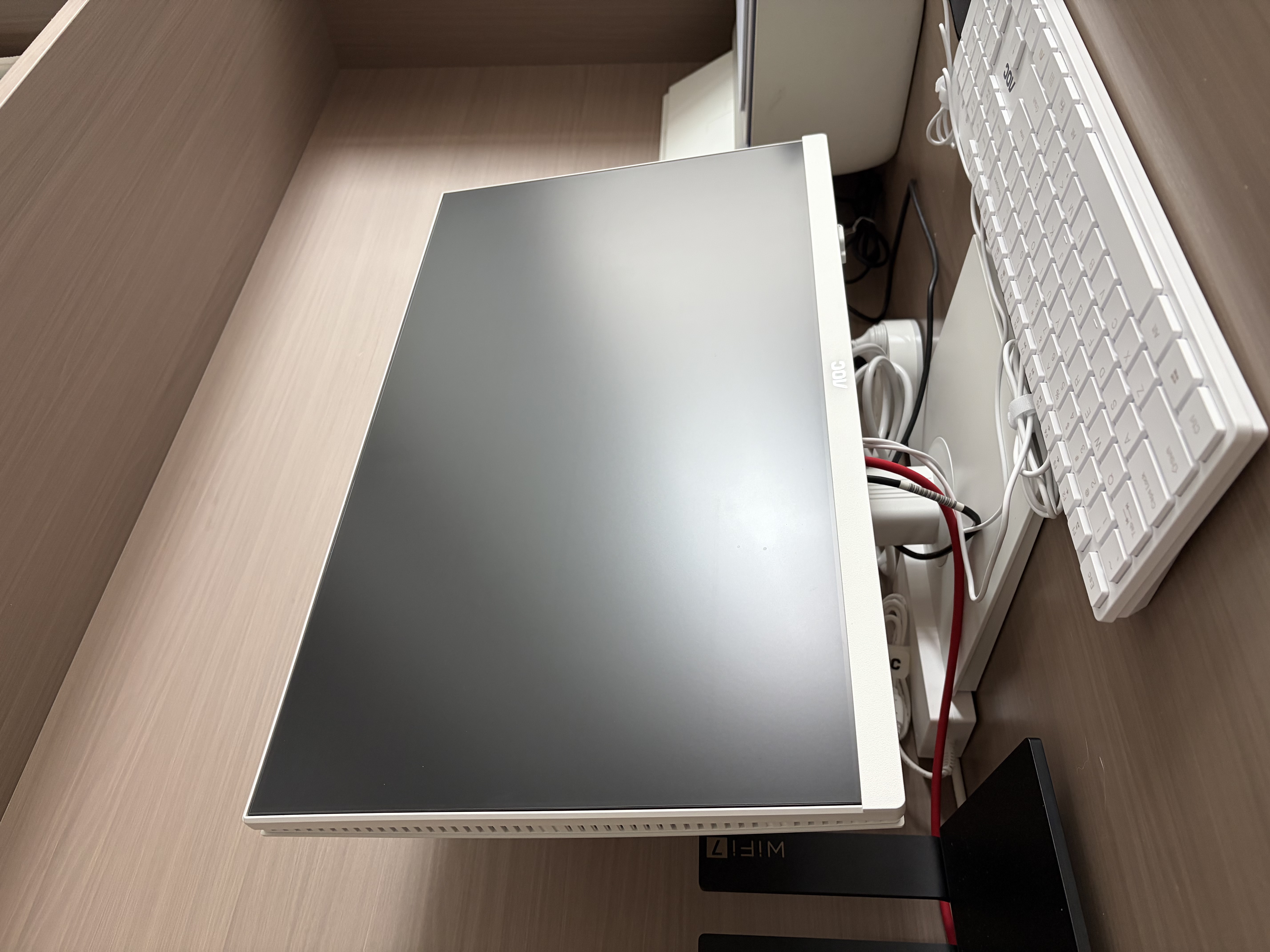 AOC电脑一体机台式主机大师5800国家补贴23.8英寸AI学习办公娱乐（i9-11900H 16G 1TB 固态大容量）白 实拍图