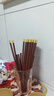 京东京造 筷子 家用食品接触级餐具红檀木【圆顶金福】10双成人+2双儿童 实拍图