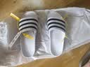 阿迪达斯七夕男女鞋 游泳系列 ADILETTE AQUA 运动拖鞋 F35539 白色 42 实拍图