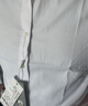 罗蒙（ROMON）纯色商务职业正装男士白衬衫工装外套长袖衬衣男CS108白色2XL 实拍图