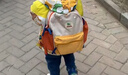 SHUKIKU儿童书包幼儿园背包防丢失轻便防泼水大容量户外旅游橘子汽水S+码 实拍图