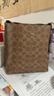 蔻驰（COACH）【品牌直供】奢侈品女包MOLLIE斜挎水桶包棕CBQ33 生日礼物送女友 实拍图