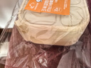 云蕾一次性饭盒加厚玉米淀粉微波餐盒带盖打包快餐便当盒4格*10套 实拍图