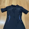 361°泳衣女连体平角防晒游泳衣女士专业训练保守显瘦泳装经典黑 实拍图