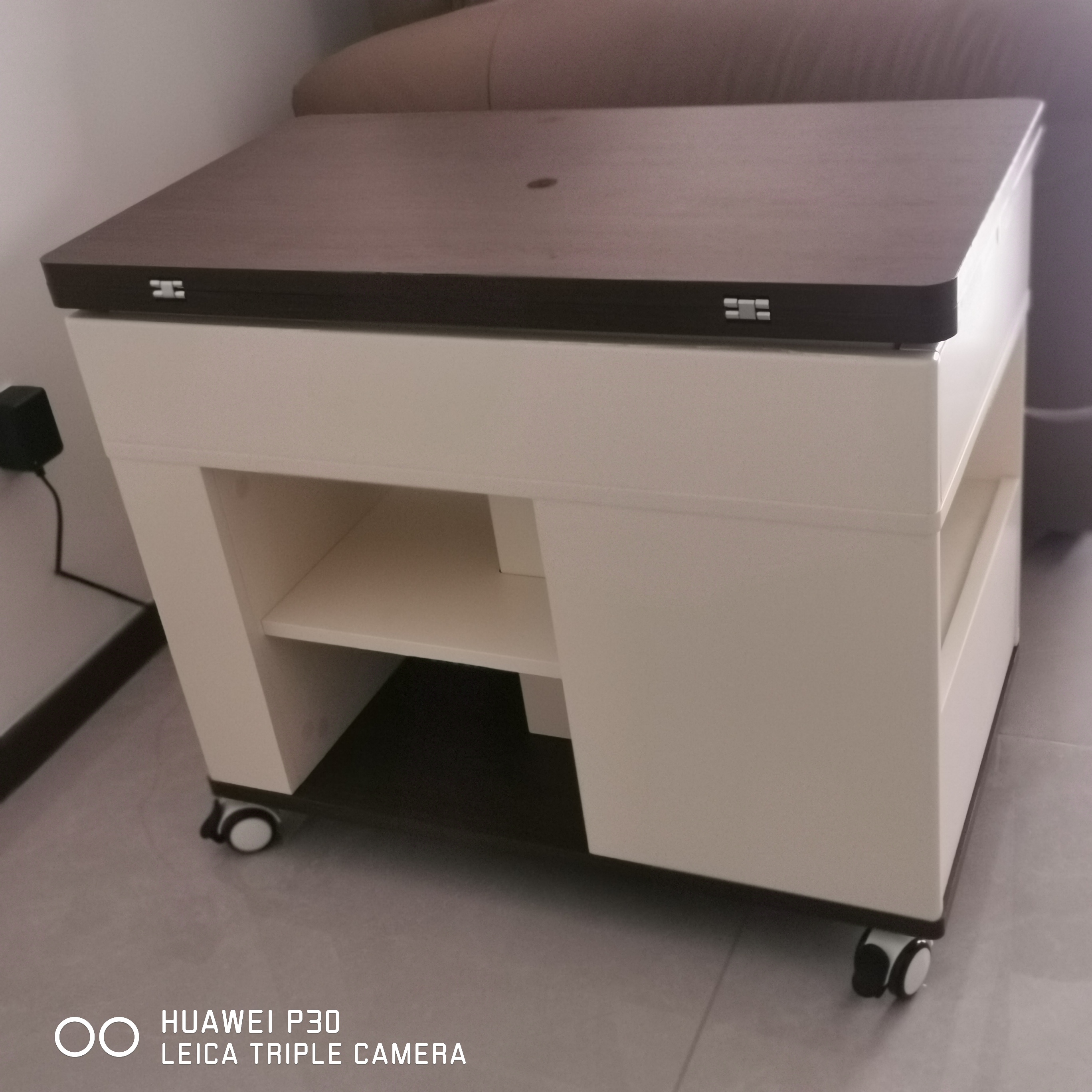 林氏家居多功能折叠升降茶几可移动小户型沙发边几客厅用LH202J2 实拍图